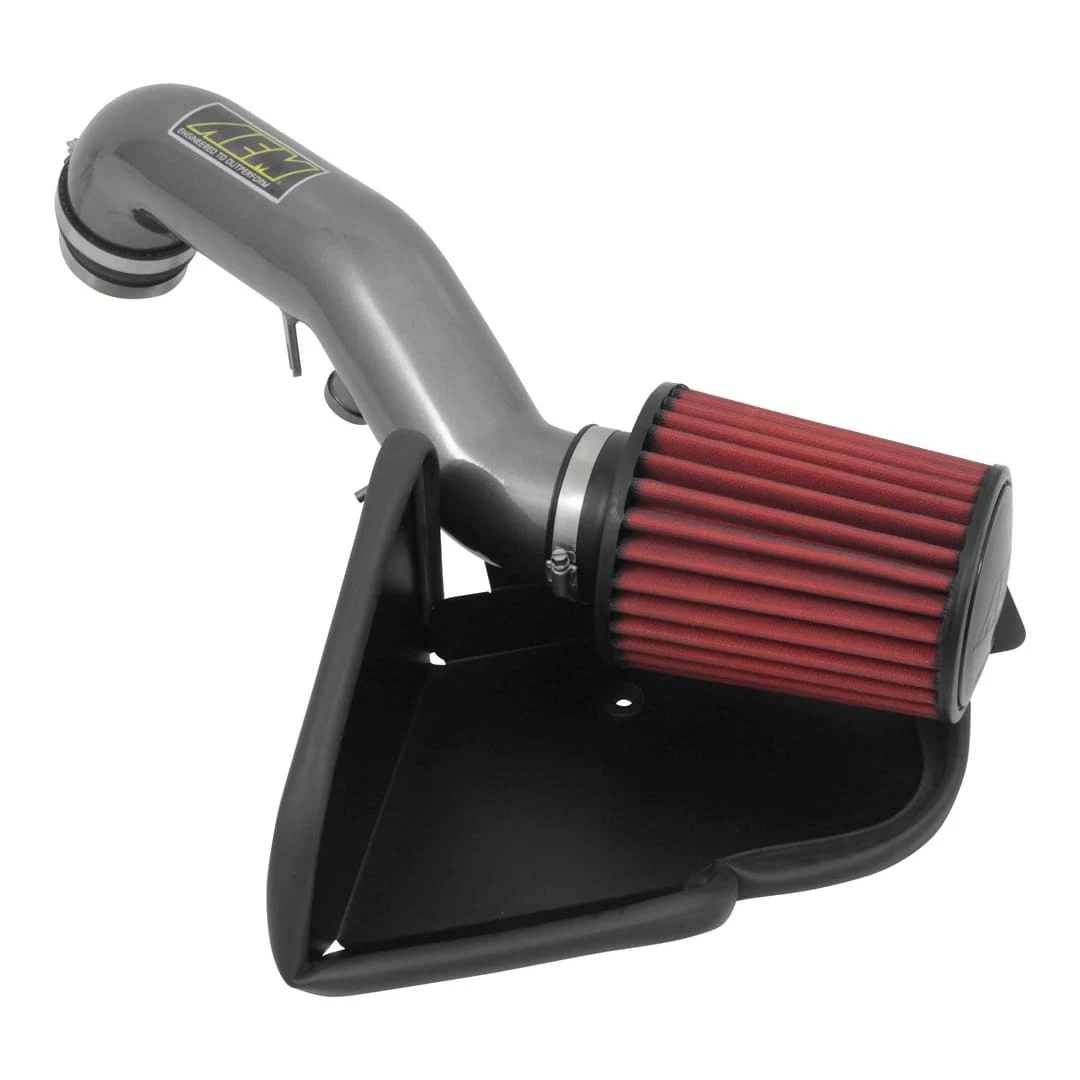 AEM 21-802C Dryflow intake kit with gunmetal tube, red filter and heat shield