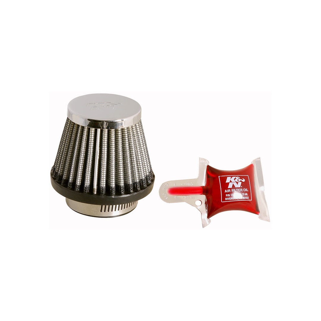 K&N RC-2490 Universal Air Filter — 43mm — official K&N product photograph