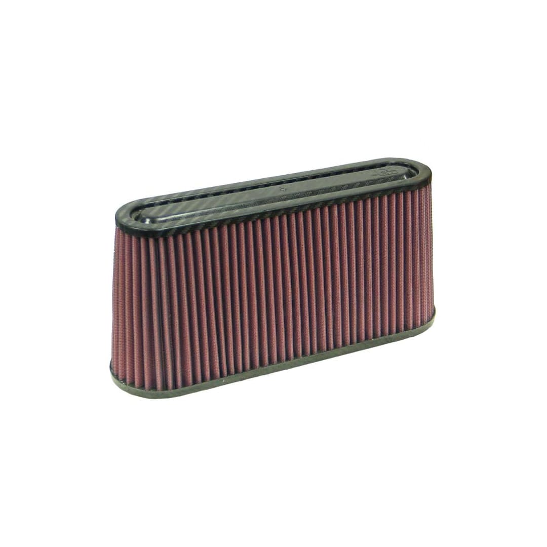 K&N RF-1050 Universal Air Filter — 156 × 51mm oval — official K&N product photograph