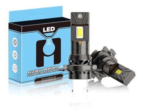 Pair of H7 LED headlight bulbs
